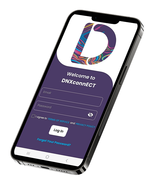 DNXconnECT App Login Screen